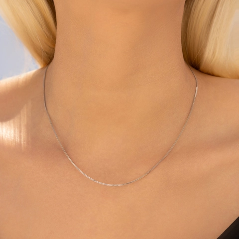 925 Sterlingsilber Schlüsselbeinkette Halskette Für Damen Minimalistisch Einfach Fein Schlangenbox Kreuzkette Schmuck Geschenk