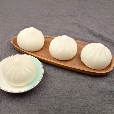 Simulation Steamed Buns Baozi Squishy Toys Realistic Food Model PU Slow Rebound Stress Relief Scented Decor Gift