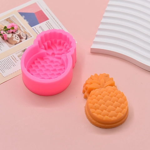 Moule En Silicone 3D Ananas Pour Décoration De Gâteau Fondant DIY Fabrication De Savon Outil De Bricolage