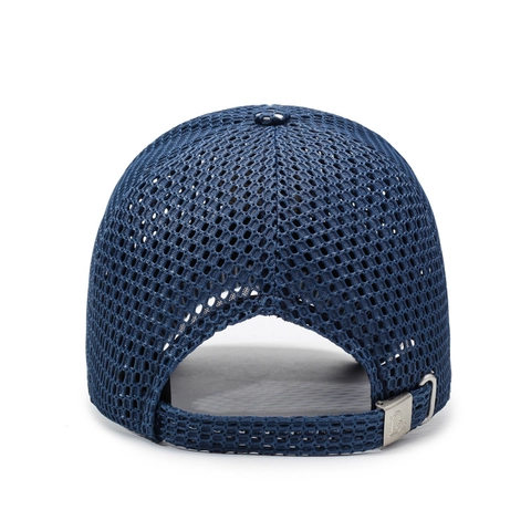 Mesh Baseball Cap Breathable Polyester Sun Hat With Shield Embroidery Patch Adjustable For Outdoor Sports Leisure