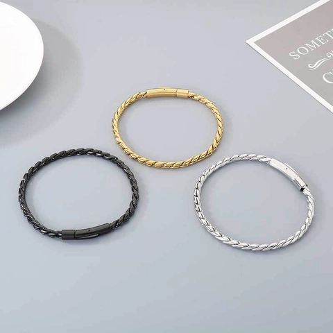 Collar Y Pulsera Joyería De Acero Inoxidable Cadena De Quilla Minimalista Streetwear Moda Para Hombres Mujeres