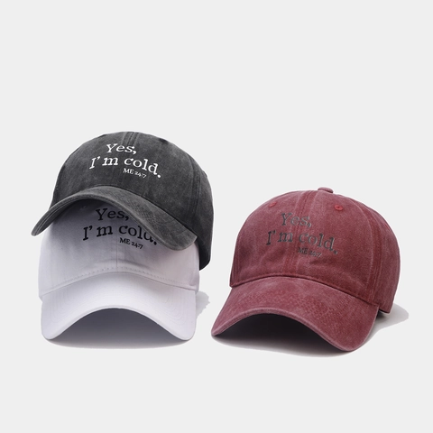 Casquette De Baseball En Coton Lavé Rétro Imprimé Slogan Ajustable Chapeau De Soleil Pour Hommes Femmes Décontracté Sportif