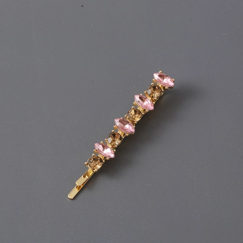 Strass Haarclip Minimalistisch Legering Haarspeld Sprankelend Kristal Zijclip Voor Dames Meisjes Elegant Haaraccessoires