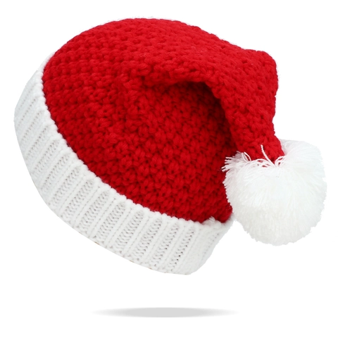 Gorro De Navidad Punto Acrilico Calido Invierno Festivo Con Pompon Para Hombres Mujeres Accesorio De Fiesta