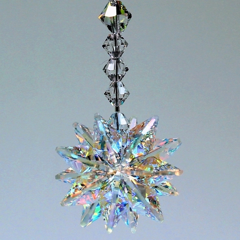Attrape Soleil En Cristal Créateur D'arc-en-ciel Décoration Suspendue Fenêtre Irisante Étoile Lune Cœur Flocon De Neige Pendentif