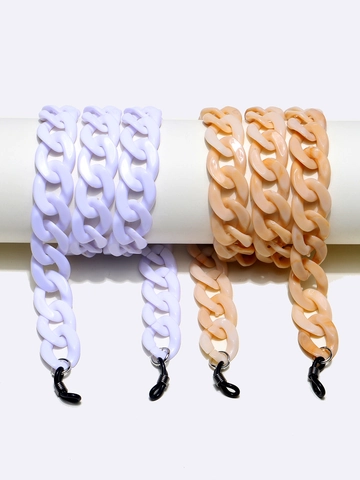 Chunky Acrylic Glasses Chain Fashion Anti-Slip Eyeglass Lanyard Holder Resin Link Strap For Sunglasses And Optical Frames