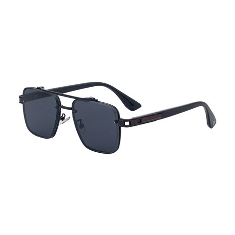 Men Square Sunglasses Alloy Double Bridge UV400 Gradient Lens Navigator Eyewear Fashion Outdoor Driving