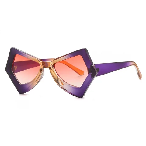 Occhiali Da Sole Geometrici A Farfalla Per Donna Montatura PC Lenti AC Protezione UV380 Stile Street Fashion