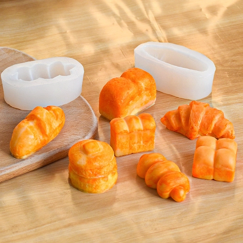 Siliconen Broodvorm DIY Squishy Gereedschap Croissant Baguette Toast Voor Ambachtelijk Bakken Nieuwigheid
