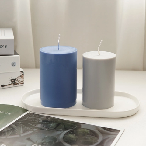 DIY Candle Mold Clear Plastic Cylinder Church Top Pillar Scented Candle Making Tool Handmade Home Decor Craft Supplies
