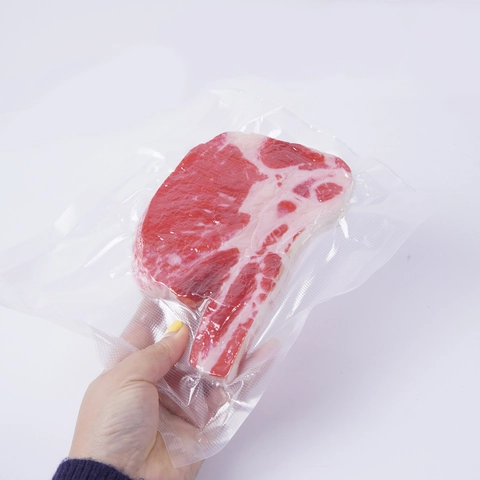 Simulazione Bistecca Tomahawk Modello PVC Carne Finta Realistica Sottovuoto Accessori Fotografia Cucina Decorazione