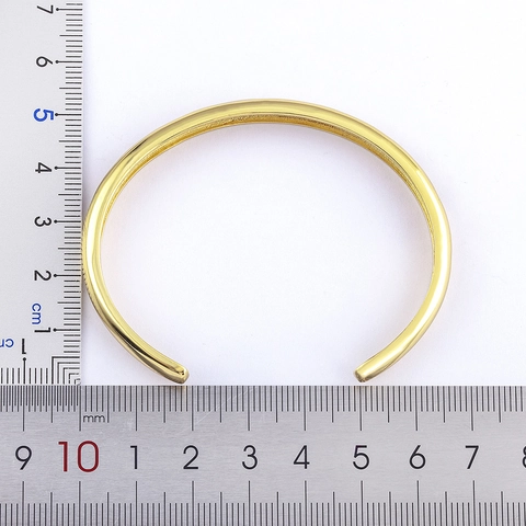 18k Vergulde Koperen Open Manchet Armband Voor Dames Met AAA Marquise Zirkonia Verstelbare Minimalistische Elegante Sieraden
