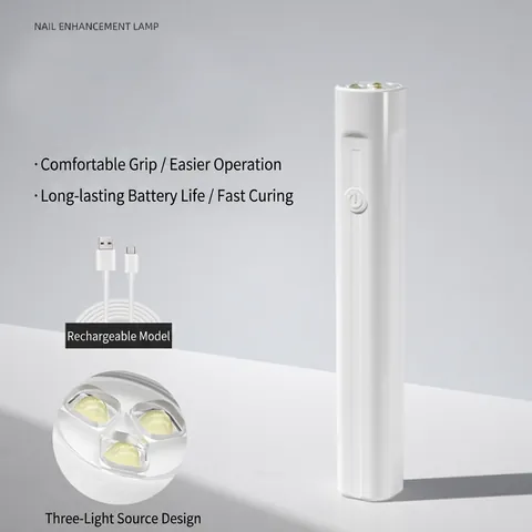 Lámpara De Uñas UV LED Portátil Recargable Mini Estilo Pluma Para Curado De Esmalte En Gel Uso Doméstico Viaje