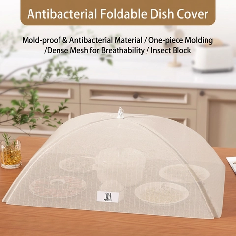 Couvercle De Table Pliable En Maille Antibactérien Tente Alimentaire Anti Mouches Respirant Pour Cuisine