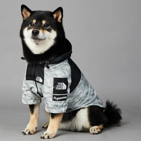 Imperméable Pour Chien À Capuche Veste En Polyester Coupe Vent Vêtements D'extérieur Pour Chiens De Toutes Tailles
