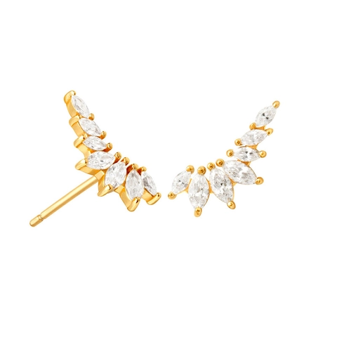 Geometrische Zirkonia Ohrstecker Für Damen 925 Sterlingsilber Stift Kupfer Galvanisiert Gold Silber Strass Mode Schmuck Ohrringe