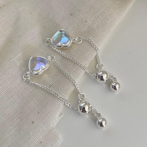 925 Sterling Zilveren Hart Ketting Ring Met Steentjes Verstelbaar Minimalistische Stijl Voor Vrouwen