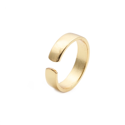 Evil Eye Offener Ring Kupfer Vergoldet Emaille Zirkonia Verstellbar Böhmischer Modeschmuck Für Damen