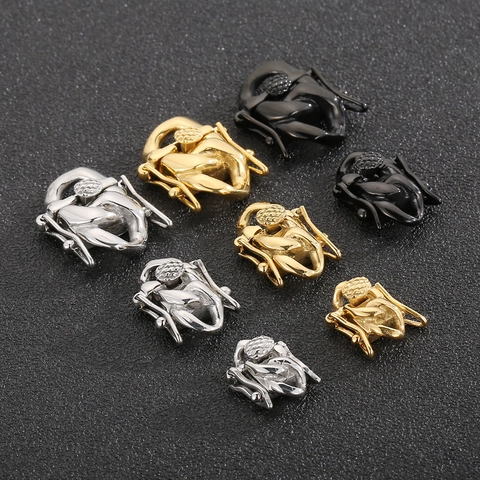 Cierre De Joyería De Acero Inoxidable Conector Hebilla Para Pulsera Collar DIY Fabricación
