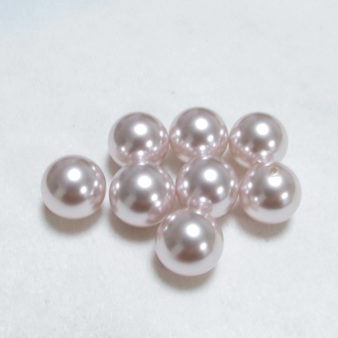 Round Glass Artificial Pearl Beads High Gloss Imitation Loose Beads For DIY Jewelry Making Necklaces Earrings Accessories