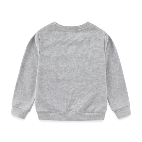 Felpa In Cotone Per Ragazzi Maniche Lunghe Girocollo Ricamo Animali Del Bosco Pullover Casual Per Bambini Piccoli