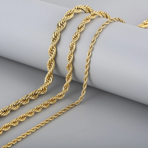 Collana A Catena Di Corda In Acciaio Inossidabile Gioielli Minimalisti Per Uomini E Donne Accessoire Di Moda