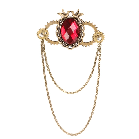 Spilla Steampunk Vintage In Lega Con Ingranaggi E Ali Accessorio Di Gioielleria Gotica Per Uomo E Donna