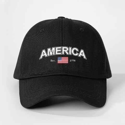Gorra De Béisbol America 1776 Bandera De EE UU Ajustable Transpirable Protección Solar Estilo Vintage Para Hombre Y Mujer