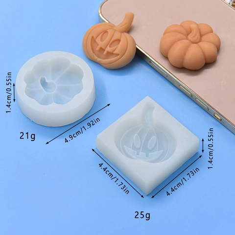 Halloween Pumpkin Silicone Mold For DIY Baking Cake Soap Candle Resin Crafts Jack-O-Lantern Shaped Tool Party Decor