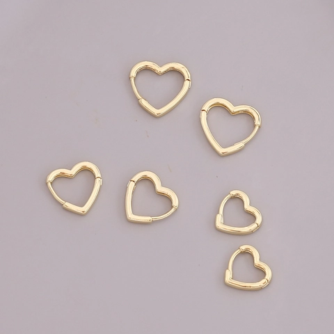 18K Vergulde Koperen Geometrische Hoop Oorbellen Hart Ster Driehoek Minimalistische Gotische Mode Sieraden Voor Dames