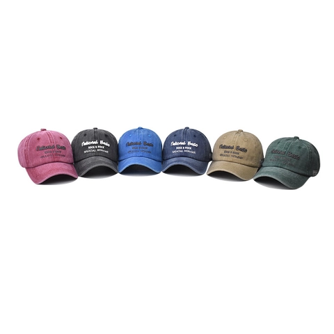 Cappello Da Baseball In Cotone Lavato Vintage Distressed Regolabile Cappello Da Sole Sportivo All'Aperto Con Ricamo Di Lettere Per Uomo Donna