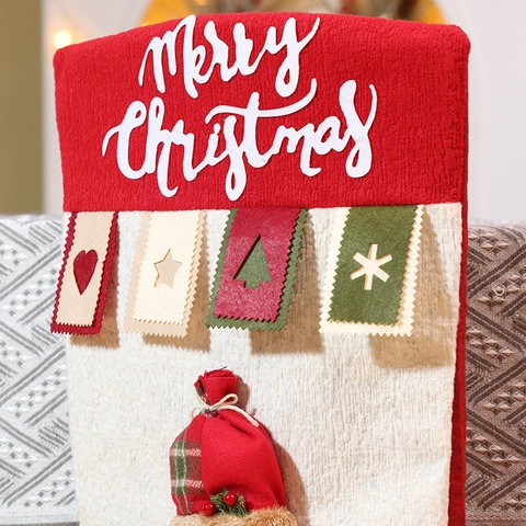 Coprisedia Natalizi Tessuto Non Tessuto Maglia Personaggio Babbo Natale Pupazzo Di Neve Renna Decorazione Casa E Pranzo