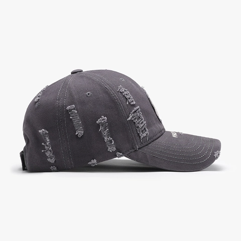 Casquette De Baseball En Coton Vieilli Vintage Broderie Lettre Déchirée Chapeau De Sport Lavé Réglable Hommes Femmes Outdoor