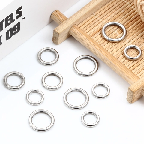 Seamless Closed Jump Rings Stainless Steel Waterproof Non Fading DIY Jewelry Making Findings Connector For Bracelet Necklace