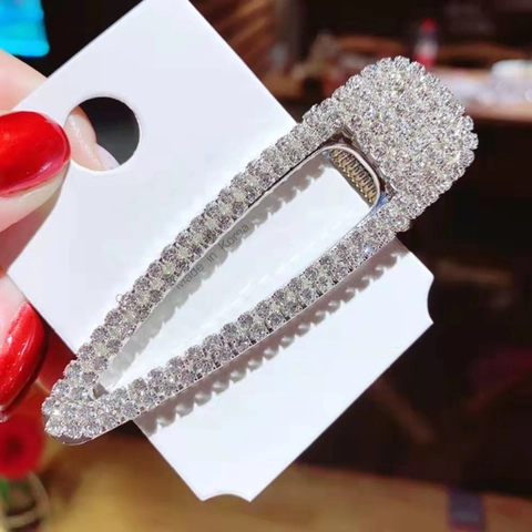 Molletta Per Capelli Con Strass Lega Becco D'Anatra Scintillante Stile Coreano Elegante Accessori Per Capelli Donna