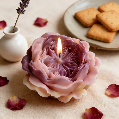 3D Austin Rose Carnation Flower Silicone Mold DIY Handmade Candle Soap Cake Decorating Baking Tool Kitchen Accessories