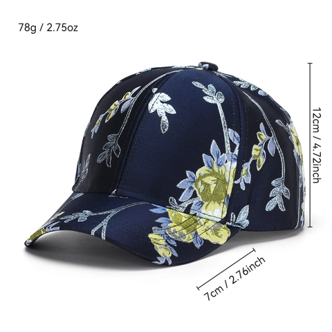 Damen Baseballkappe Mit Blumenstickerei Polyester Verstellbar Sonnenschutz Ethno-Stil Lässige Outdoor-Hut