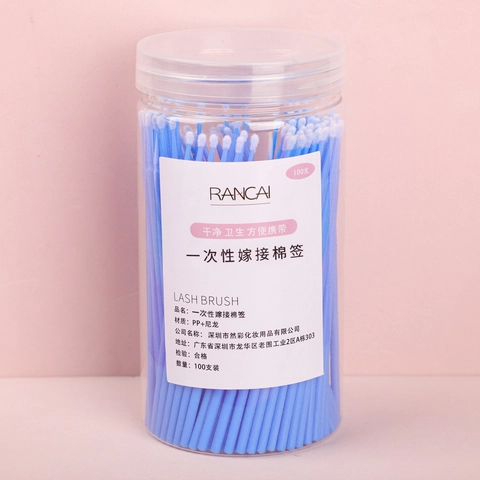 Micro Cepillos Desechables Extensión De Pestañas Hisopos Aplicadores Precisión Maquillaje Limpieza PP Nailon Profesional Belleza