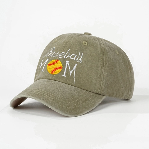 Vintage Baseballkappe Aus Gewaschener Baumwolle Bestickt Baseball Mom Pferdeschwanz Hut Outdoor Sonnenschutz Kopfbedeckung Für Damen