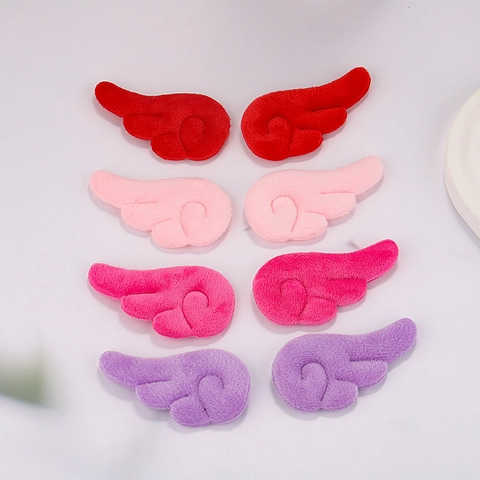 Plush Fabric Angel Wings Diy Accessories Ultrasonic Soft Mini Wings For Clothing Hair Decor Craft Material