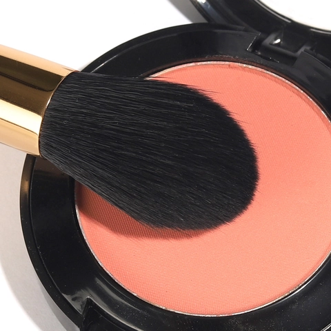 Grundierung Lidschatten Konturierung Make-up Pinsel Kunstfaser Goldener Metallischer Ergonomischer Griff Beauty Tool