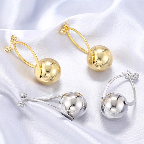Boucles d'Oreilles Pendantes en Cuivre Vintage pour Femmes Perle Ronde Géométrique Strass Bijoux Accessoire Cadeau Élégant