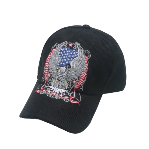 Adler Stickerei Baseballkappe Acryl Sonnenschutz Verstellbar Hip Hop Punk Streetwear Outdoor Hut Für Herren