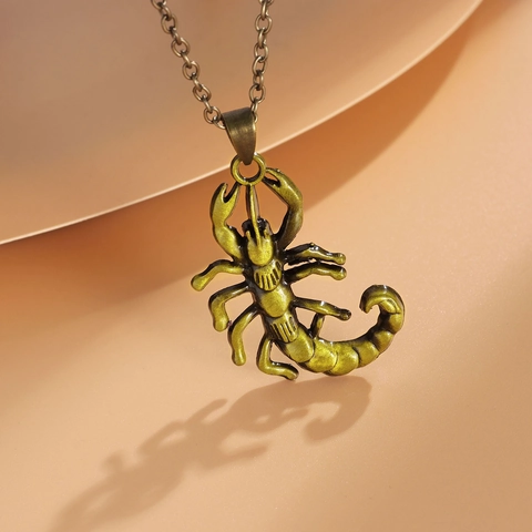 Vintage Skorpion Anhänger Halskette Legierung Nordisch Gothic Punk Retro Schmuck Für Herren