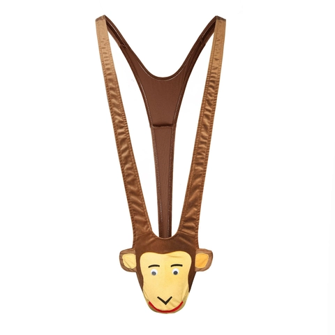Heren Grappige Mankini Thong Kerst Rendier Olifant Diervorm Nieuwigheid Erotisch Rollenspel Feestkostuum Ondergoed Polyester