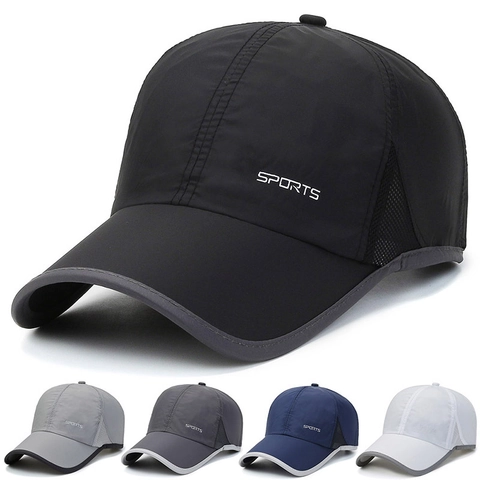 Berretto Da Baseball Asciugatura Rapida Traspirante Rete Cappello Da Sole Sport All Aperto Corsa Minimalista Regolabile Uomini Donne