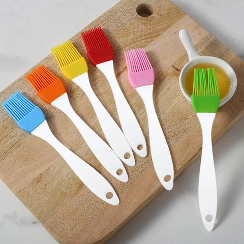 Pinceau À Huile En Silicone Avec Manche PP Pinceaux À Badigeonner Amovibles Résistants À La Chaleur Pour Cuisine Barbecue