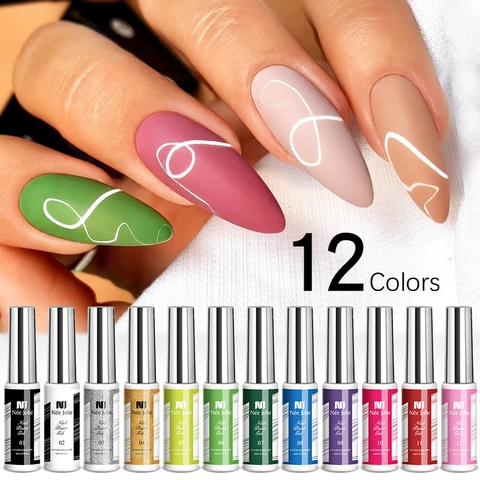 Gel Pittura Unghie UV LED Soak Off Disegno Linea 3D Decorazione Nail Art Fai Da Te Professionale Elasticità Filo Ragno