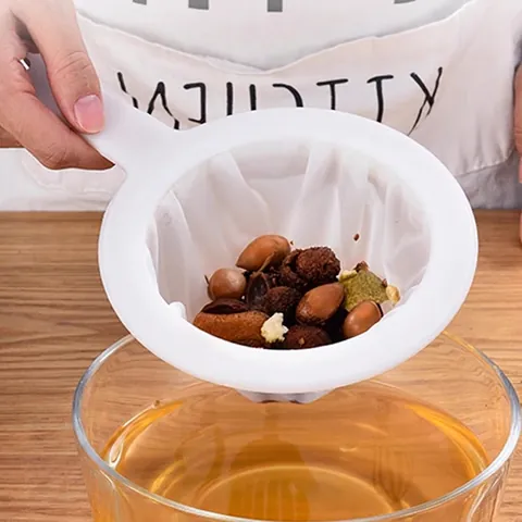 Colino A Maglia Fine Ultrafine PC Nylon Rasoccio Cucina Filtro Alimentare Con Manico Per Latte Di Soia Succo Caffè Miele