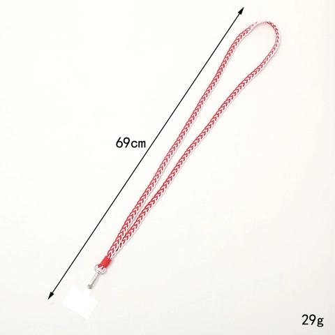 Handgeweven 3-Strands Gevlochten Telefoonkoord Crossbody Mobiele Telefoonketting Kleurrijke Polyester Katoen Strap Vrouwen